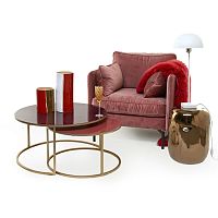 Contemporary nesting tables ENAMELmetalroundhome