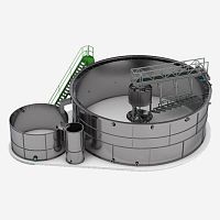 Circular clarifier IC serieswith scraper bridge