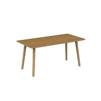 Contemporary table FLY MDFoak basealuminum base