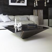 Contemporary coffee table LYTHOSmarblemarble basesquare