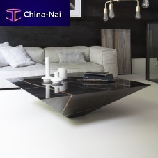 Contemporary coffee table LYTHOSmarblemarble basesquare