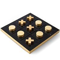 Contemporary kids game table Tip Tap Toehomebrushed brassmarble