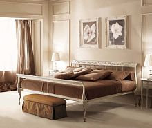 Double bed SICHEtraditionalsolid woodwooden