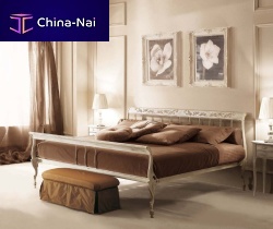Double bed SICHEtraditionalsolid woodwooden