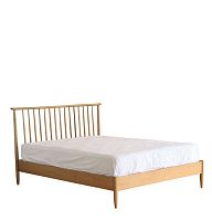 Double bed TERAMOtraditionalwith headboardoak