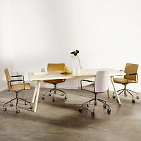 Contemporary table BESPOKE ANGLEoakashlaminate