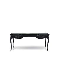 Free-standing desk EXOTIC PEACOCK FEATHER TOP ORMOLU classiclacquered woodfeather