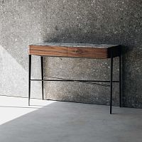 Contemporary sideboard table BOUVET woodenmarblemetal base