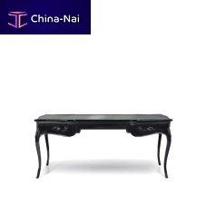 Free-standing desk EXOTIC PEACOCK FEATHER TOP ORMOLU classiclacquered woodfeather
