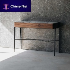 Contemporary sideboard table BOUVET woodenmarblemetal base
