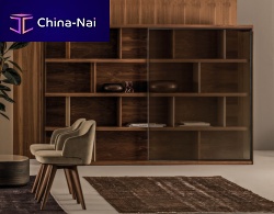 Free-standing bookcase PILONEcontemporarysolid woodmatte lacquered wood