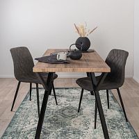 Contemporary dining table SUN WOOD : STALLGRAU 60woodenmetal baserectangular