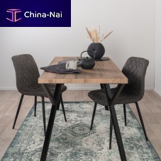 Contemporary dining table SUN WOOD : STALLGRAU 60woodenmetal baserectangular