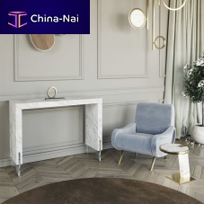 Contemporary sideboard table Porta Romanamarbleglass basemarble base