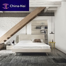 Double bed MAESTRALE M01contemporarywith headboardsolid wood