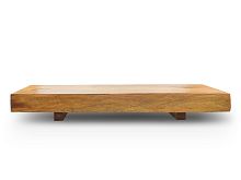 Contemporary coffee table ORGANICsolid woodrectangularcustom