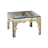 Contemporary coffee table BUBBLES : 427glassmetalmetal base