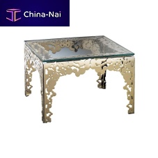 Contemporary coffee table BUBBLES : 427glassmetalmetal base