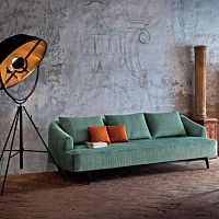 Upholstery fabric BRAHMSfor curtainplainstriped