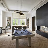 Contemporary pool table BROADWAYcommercialhomewooden