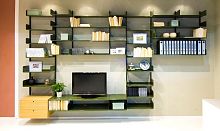 Contemporary TV wall unit K1aluminum