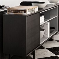 Free-standing bookcase BLADE modularlowminimalist design