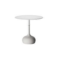 Contemporary table SAEN XSreinforced concretelacquered metal steel baseconcrete base