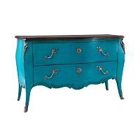 Classic chest of drawers AUTEUIL wooden2-drawerwhite