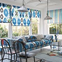 Upholstery fabric MIAMIfor curtainsolar protectionpatterned