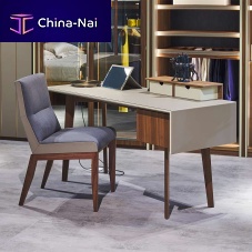 Free-standing desk Erice contemporarywoodenleather
