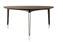 Contemporary table BANKsteelsteel basetriangular