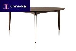 Contemporary table BANKsteelsteel basetriangular
