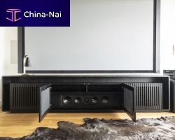 Contemporary TV cabinet Vaultwith storagewith DVD player shelfwith built-in speaker
