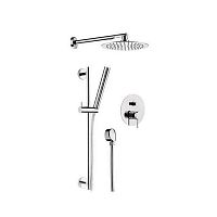 Wall-mounted shower set 17AUMTX20contemporarywith hand showerrain