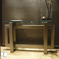 Contemporary sideboard table THASOSmetalironlacquered metal