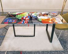 Original design table STARMANsteelsteel baserectangular