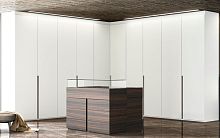 Corner wardrobe ELLEcontemporarywoodenwith swing doors