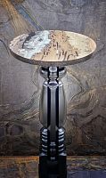 Original design table ABSTRACTwoodenmarbleresin