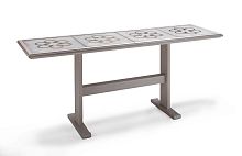 Contemporary high bar table FOUR QUATREFOILS 6949woodenwooden baserectangular