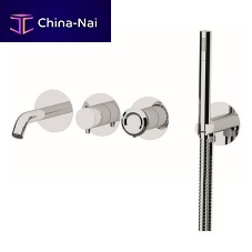 Bathtub mixer tap ET53D2Pwall-mountedbuilt-inchrome-plated brass