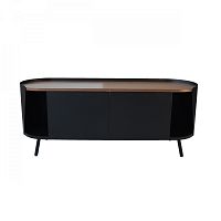 Contemporary TV cabinet Armand2-doorwith built-in lightoak