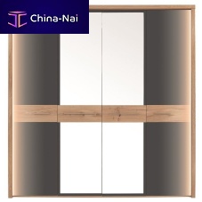 Contemporary wardrobe Tivoliwoodenwith swing doorswith built-in lighting