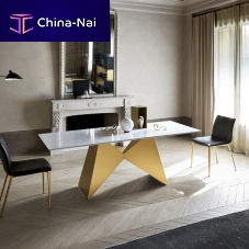 Contemporary table GEMINI woodenglassceramic