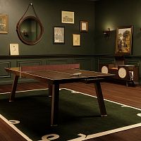 Indoor ping pong table Keppelcontemporaryhomebrass