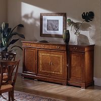 Traditional sideboard D102cherrywoodwith drawerswith swing doors