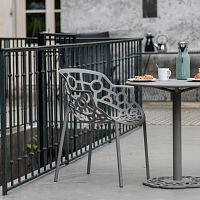 Contemporary chair POLOoutdoorindoorextruded aluminum