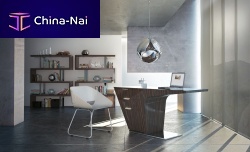 Contemporary desk MERCERwengepanel end
