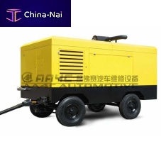 Air compressor W-1.35/6diesel-poweredmobilefor tires