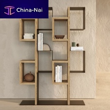 Free-standing bookcase GeminicontemporaryoakAmerican walnut