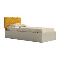 Single bed ZIGGYcontemporaryupholsteredwith upholstered headboard